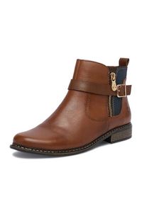 Rieker Botki CEO-Z4959-22 Beżowy jasny. Kolor: beżowy. Materiał: skóra #4