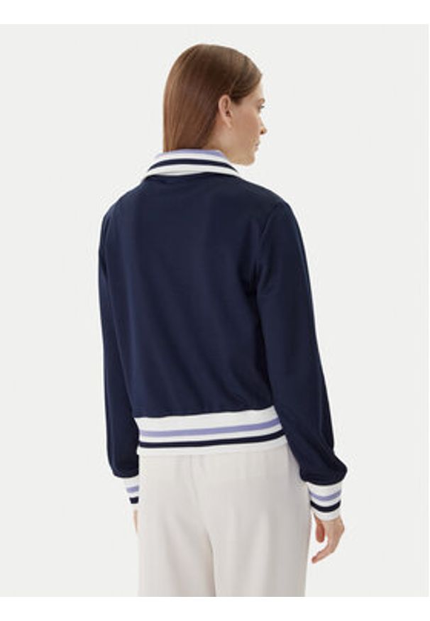 Lacoste Bluza SF5252 Granatowy Regular Fit. Kolor: niebieski. Materiał: bawełna