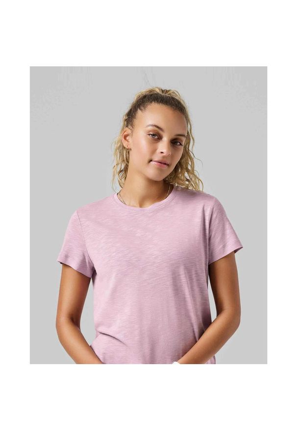 CASALL - Koszulka Damska Sportowa Casall Soft Texture Tee Lekka Treningowa. Kolor: fioletowy, różowy, wielokolorowy. Sport: joga i pilates