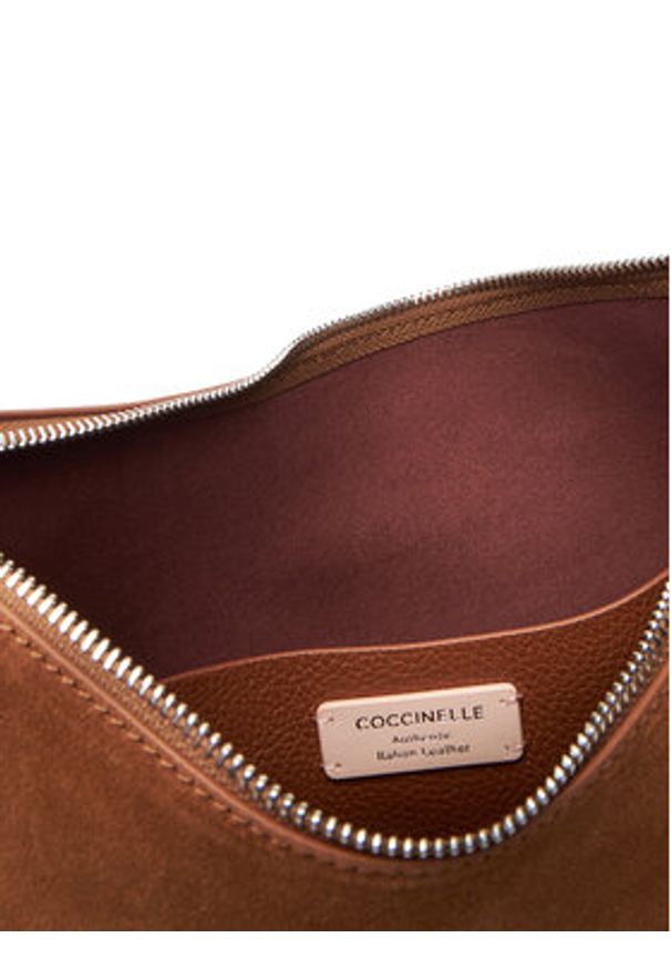 Coccinelle Torebka QKG Coccinellesunup Suede E1 QKG 13 01 01 Brązowy. Kolor: brązowy. Materiał: skórzane, zamszowe