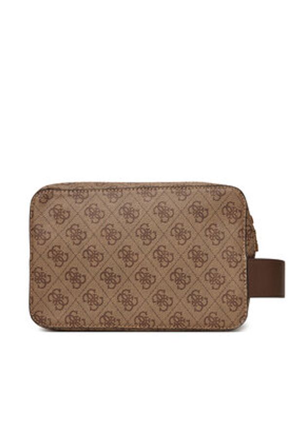 Guess Kosmetyczka PMLOLO P5239 Brązowy. Kolor: brązowy. Materiał: skóra