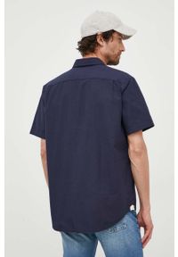 Lacoste koszula bawełniana męska kolor granatowy regular z kołnierzykiem button-down. Typ kołnierza: button down. Kolor: niebieski. Materiał: bawełna. Długość rękawa: krótki rękaw. Długość: krótkie #3