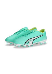 Buty piłkarskie męskie Puma Ultra Play Fgag. Kolor: biały, zielony, wielokolorowy, żółty. Sport: piłka nożna
