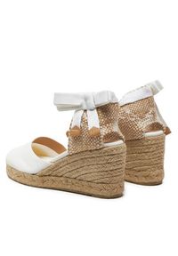 Castañer Espadryle Carina/6/001 020964 Biały. Kolor: biały. Materiał: materiał