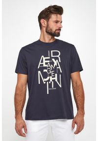 Armani Exchange - T-shirt męski z logo ARMANI EXCHANGE