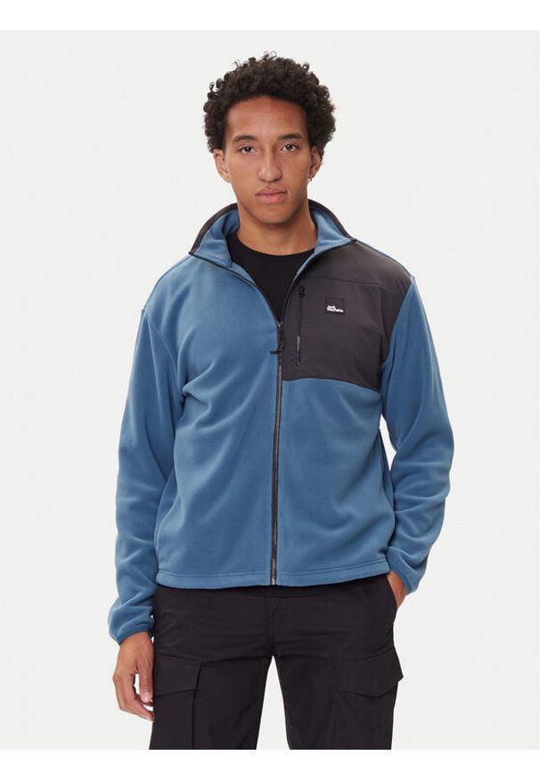 Jack Wolfskin Polar Sumetro Fz A64108 Niebieski Relaxed Fit. Kolor: niebieski. Materiał: syntetyk