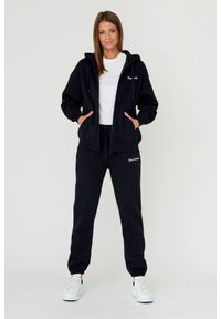 Juicy Couture - JUICY COUTURE Czarne damskie spodnie Sora, Rozmiar S. Kolor: czarny. Materiał: guma, bawełna