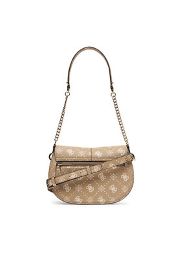 Guess Torebka Carrie Logo HWGP98 98200 Czarny. Kolor: czarny. Materiał: skórzane