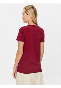 TOMMY HILFIGER - Tommy Hilfiger T-Shirt Monotype WW0WW40057 Czerwony Regular Fit. Kolor: czerwony. Materiał: bawełna #5