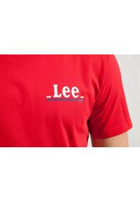 Lee - LEE SMALL LOGO TEE REGULAR FIT MĘSKI T-SHIRT KOSZULKA LOGO BRIGHT RED L62GFQEF 112114578 #2