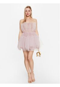 Kontatto Sukienka koktajlowa BO135 Różowy Regular Fit. Kolor: różowy. Materiał: syntetyk. Styl: wizytowy #6
