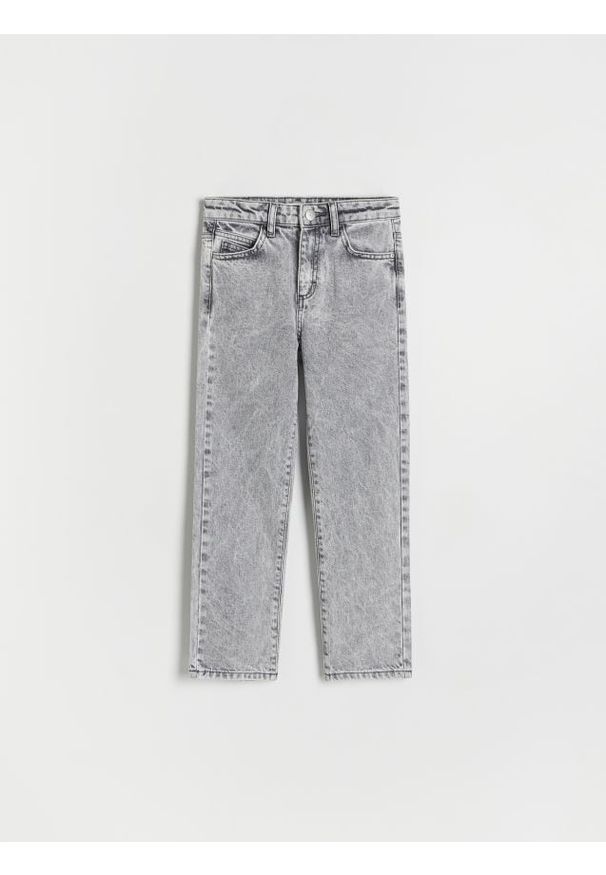 Reserved - Jeansy straight fit - jasnoszary. Kolor: szary