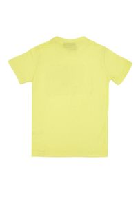 LEONE 1947 APPAREL - Dziecięcy T-shirt z krótkim rękawem i dużym logo. Kolor: zielony, wielokolorowy, żółty. Długość rękawa: krótki rękaw. Długość: krótkie. Sport: joga i pilates