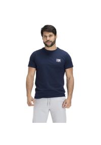 LEONE 1947 APPAREL - Męska koszulka z krótkim rękawem Leone 1947 Apparel. Kolor: niebieski. Materiał: tkanina. Długość rękawa: krótki rękaw. Długość: krótkie. Sport: fitness