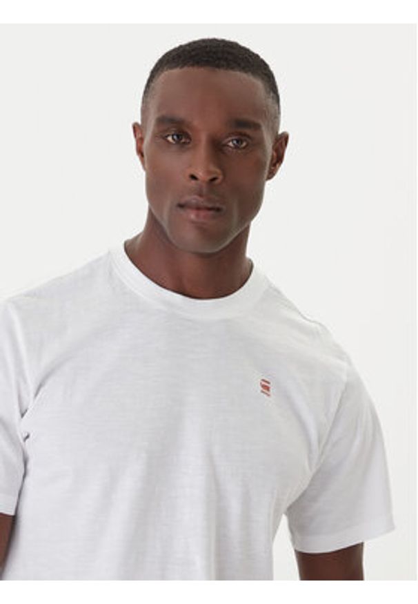 G-Star RAW - G-Star Raw T-Shirt Lash Back D26043-C372 Biały Relaxed Fit. Kolor: biały. Materiał: bawełna