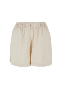 Krótkie spodenki z mieszanki lnu dla kobiet Urban Classics. Kolor: szary. Materiał: len. Długość: krótkie #1