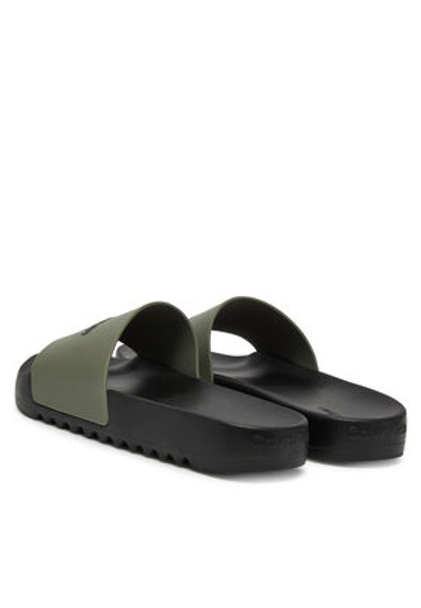 Calvin Klein Klapki Chunky Pool Slide Rub HM0HM01063 Zielony. Kolor: zielony
