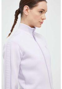 Guess bluza damska kolor fioletowy gładka. Okazja: na co dzień. Kolor: fioletowy. Materiał: materiał, wiskoza. Wzór: gładki. Styl: casual #5