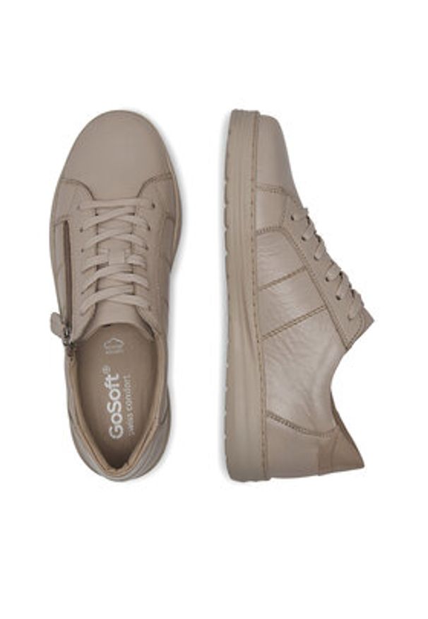 Go Soft Sneakersy WI23-KELTI-02 Beżowy. Kolor: beżowy. Materiał: skóra
