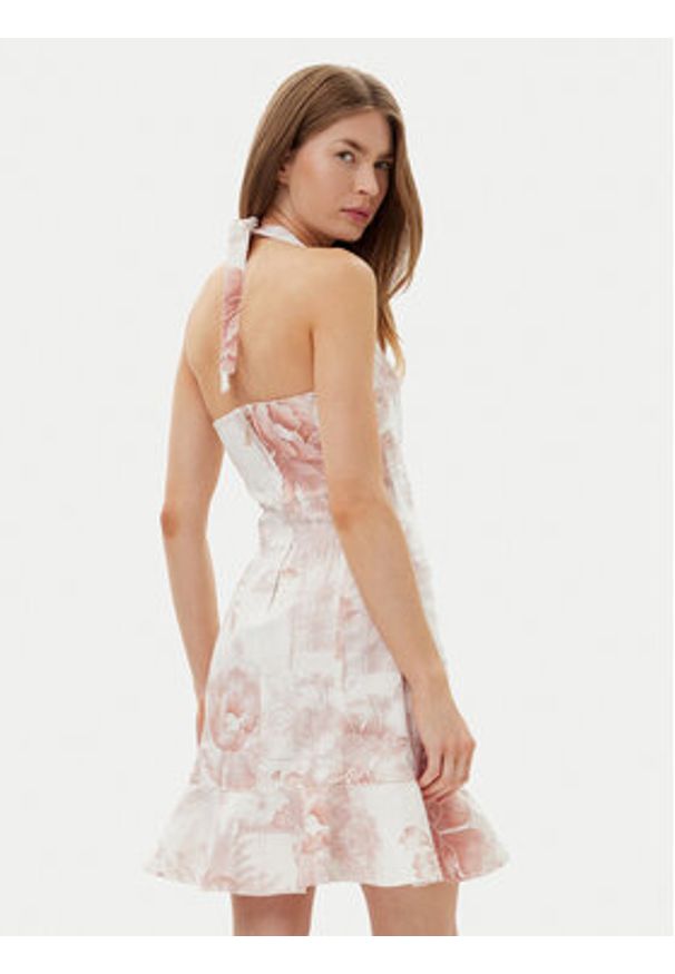 Guess Sukienka letnia W5GK40D5NC1 Biały Slim Fit. Kolor: biały. Materiał: bawełna. Sezon: lato