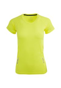 JUMPERS - Damska Koszulka Sportowa Żółta XL - Oddychająca i Lekka. Kolor: żółty. Materiał: poliester