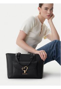 Love Moschino - LOVE MOSCHINO Torebka JC4136PP1OLQ0000 Czarny. Kolor: czarny. Materiał: skórzane #3