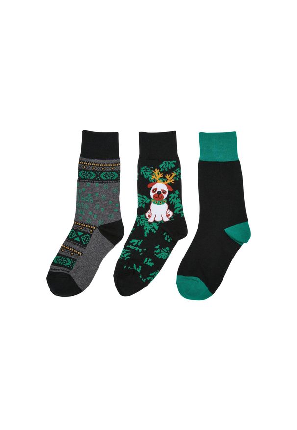 Skarpetki dziecięce Urban Classics Christmas Dog (x3). Kolor: wielokolorowy