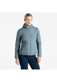 DARE 2B - Kurtka turystyczna ocieplana damska Mountain Series Lite. Kolor: szary. Materiał: puch, materiał. Wzór: kratka. Sport: turystyka piesza #1