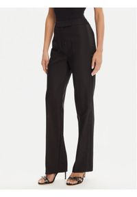 Morgan Spodnie materiałowe 242-PFIBY.F Czarny Regular Fit. Kolor: czarny. Materiał: bawełna, syntetyk #1