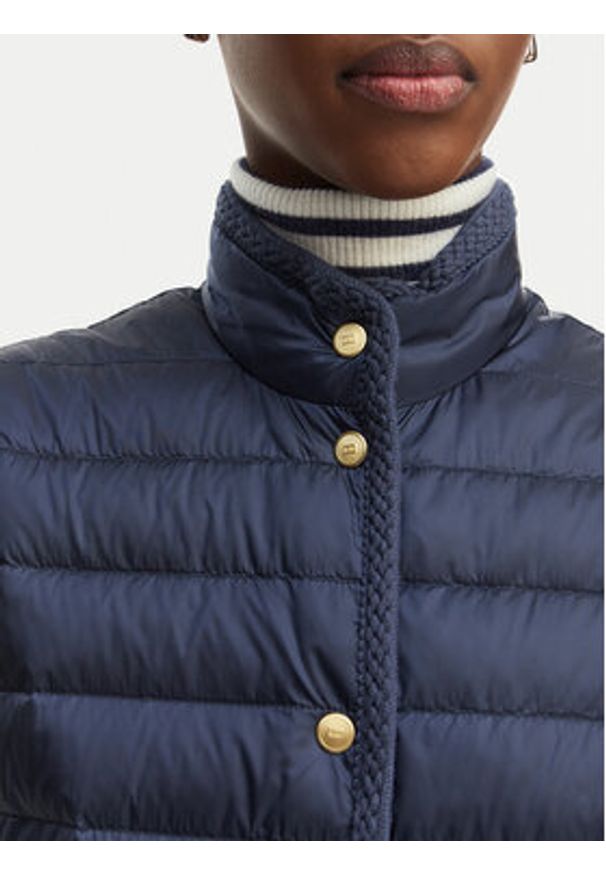 TOMMY HILFIGER - Tommy Hilfiger Bezrękawnik WW0WW49661 Granatowy Slim Fit. Kolor: niebieski. Materiał: syntetyk. Długość rękawa: bez rękawów