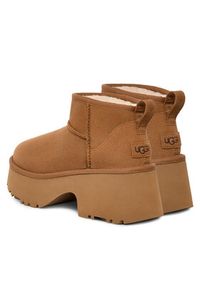 Ugg Śniegowce W Classic Ultra Mini Heights 1158311 Brązowy. Kolor: brązowy. Materiał: skóra, zamsz #5