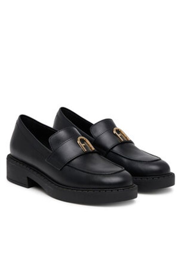 Furla Loafersy New Legacy YJ81FNL WU0000 AL O6000 Czarny. Kolor: czarny. Materiał: skóra