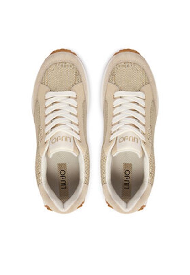 Liu Jo Sneakersy Lolo 20 BA6041 PX064 Beżowy. Kolor: beżowy. Materiał: skóra