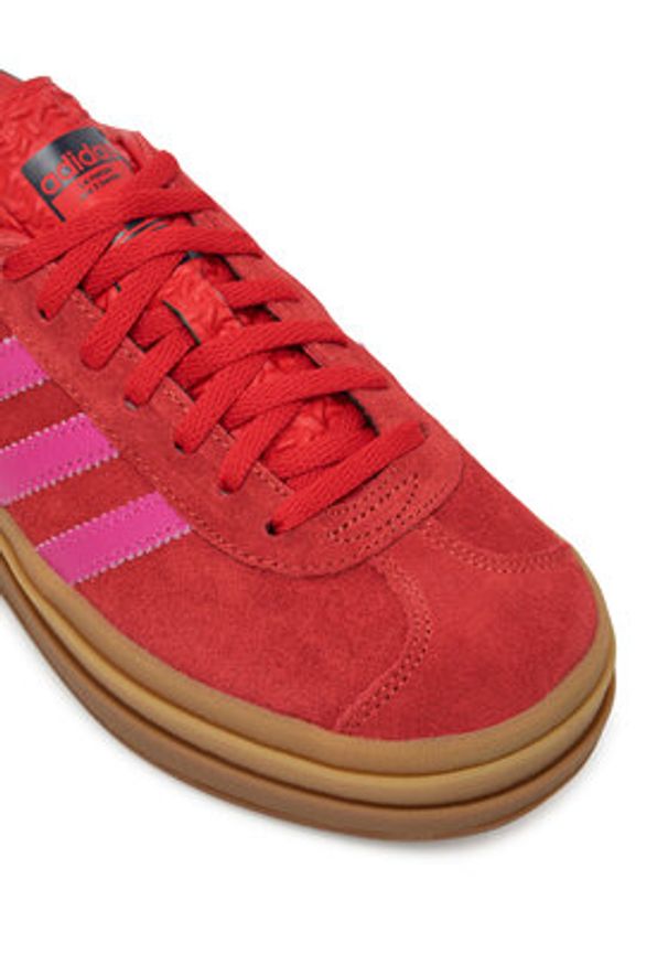 Adidas - adidas Sneakersy Gazelle Bold JH9665 Czerwony. Kolor: czerwony. Materiał: zamsz, skóra. Model: Adidas Gazelle
