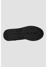 Calvin Klein - CALVIN KLEIN Czarne sneakersy damskie. Kolor: czarny #4