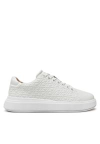 Calvin Klein Sneakersy Cupsole Lace Up Saff Mono HW0HW02103 Biały. Kolor: biały