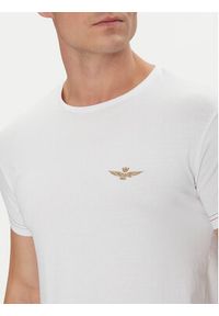 Aeronautica Militare T-Shirt AM1UTI003 Biały Regular Fit. Kolor: biały. Materiał: bawełna #5