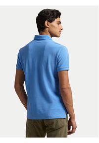 Polo Ralph Lauren Polo 710680784406 Niebieski Custom Slim Fit. Typ kołnierza: polo. Kolor: niebieski. Materiał: bawełna #4