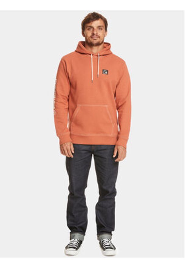 Quiksilver Bluza The Original Otlr EQYFT04794 Pomarańczowy Regular Fit. Kolor: pomarańczowy. Materiał: bawełna