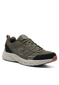skechers - Skechers Sneakersy OAK CANYON VERKETTA 51898 OLBK Zielony. Kolor: zielony. Materiał: mesh, materiał
