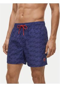 Guess Szorty kąpielowe F6GT12 WG2A2 Niebieski Regular Fit. Kolor: niebieski. Materiał: syntetyk #1