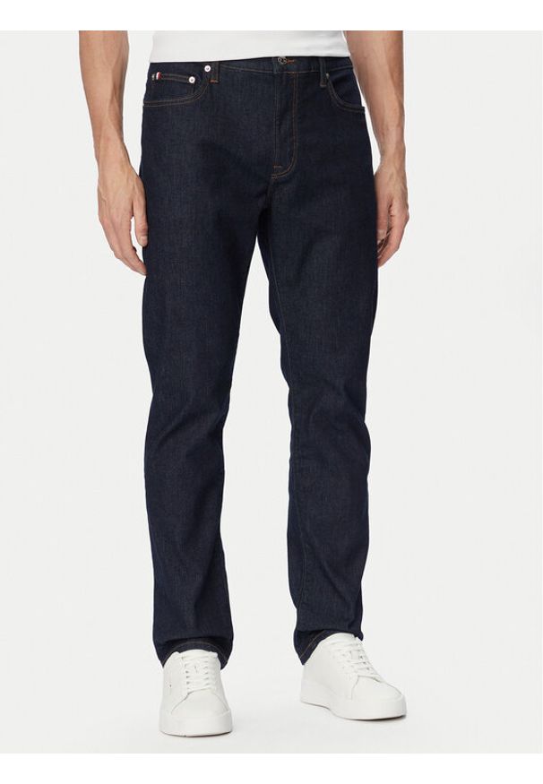 TOMMY HILFIGER - Tommy Hilfiger Jeansy Denton MW0MW42296 Granatowy Straight Leg. Kolor: niebieski