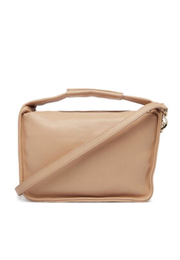 Patrizia Pepe Torebka 8B0316/L177-R874 Beżowy. Kolor: beżowy. Materiał: skórzane