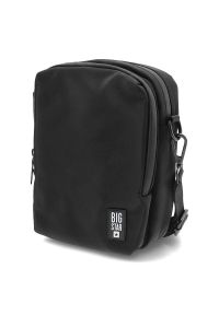 Big Star Accessories - Czarna Torba Big Star Męska Saszetka Na Pasku. Kolor: czarny. Materiał: materiał #3