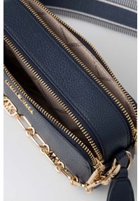 MICHAEL Michael Kors torebka skórzana kolor granatowy. Kolor: niebieski. Materiał: skórzane #4