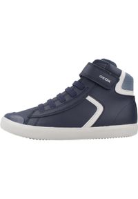 Tenisówki Geox Model J Gisli Kolor Niebieski. Kolor: niebieski. Materiał: syntetyk, tkanina. Sport: turystyka piesza