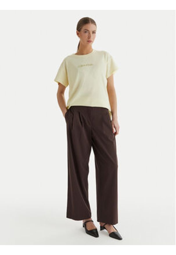 Calvin Klein Underwear T-Shirt LV00QS7593 Żółty Relaxed Fit. Kolor: żółty. Materiał: bawełna
