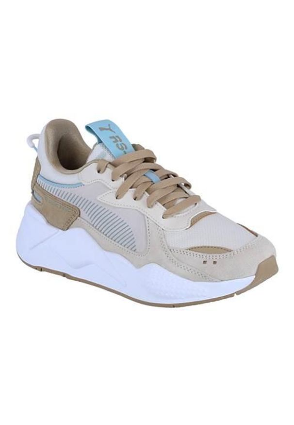 Buty do chodzenia damskie Puma Rs-x Reinvent. Zapięcie: sznurówki. Kolor: beżowy. Materiał: materiał, syntetyk, tkanina. Szerokość cholewki: normalna. Sport: turystyka piesza