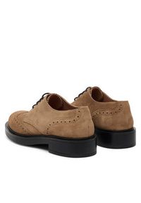 Pollini Oxfordy SA10273G1NTF0135 Brązowy. Kolor: brązowy. Materiał: zamsz, skóra #3