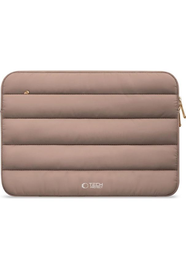 TECH-PROTECT - Etui Tech-Protect Fluffy Laptop 15-16 beżowy. Kolor: beżowy. Materiał: materiał. Styl: elegancki, casual